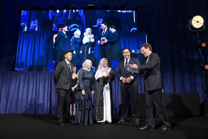 London corporate event photographer for black tie gala dinner